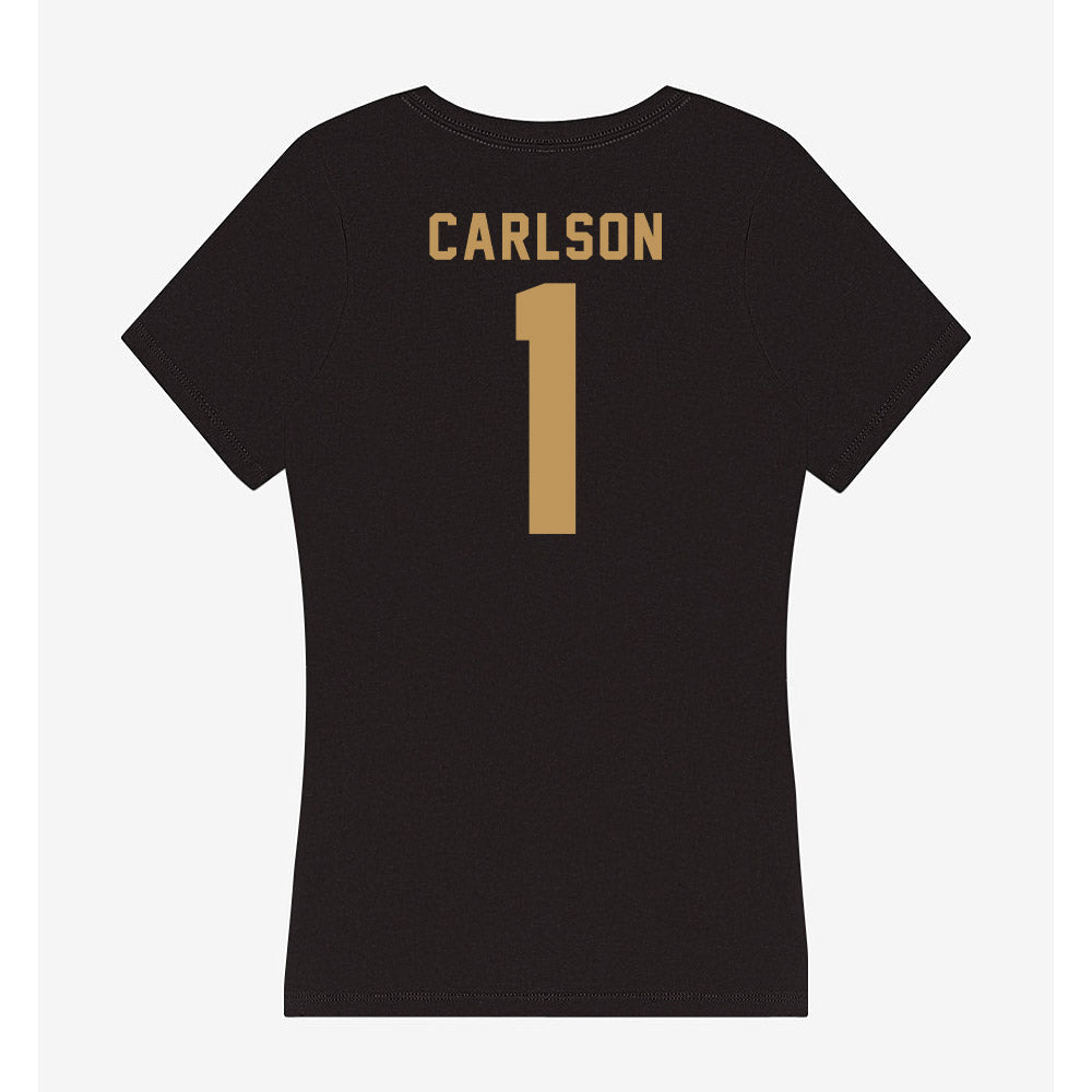 Oakland - NCAA Women's Basketball : Berlynn Carlson - Women's V-Neck T-Shirt-1