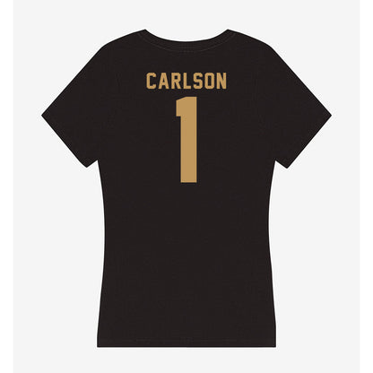 Oakland - NCAA Women's Basketball : Berlynn Carlson - Women's V-Neck T-Shirt-1