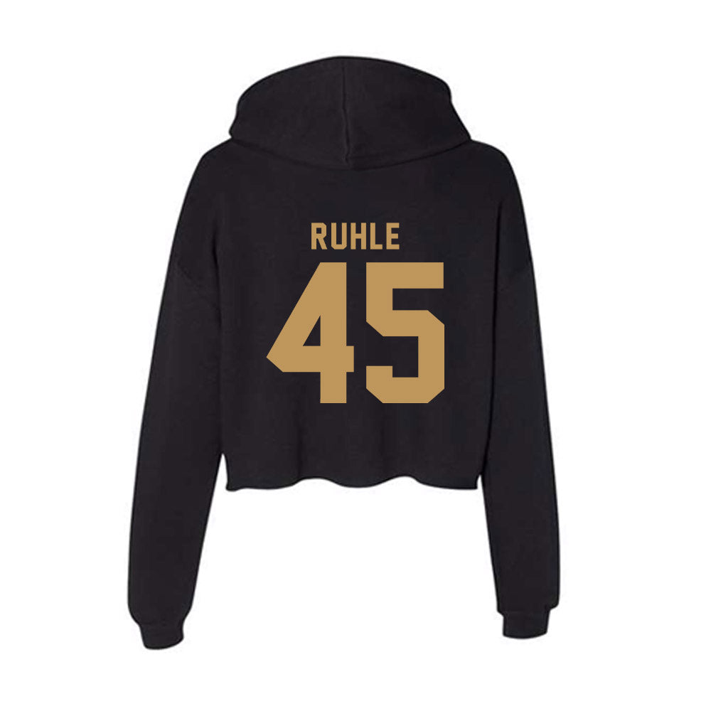 Oakland - NCAA Baseball : Stephen Ruhle - Women's Crop Fleece Hoodie-1
