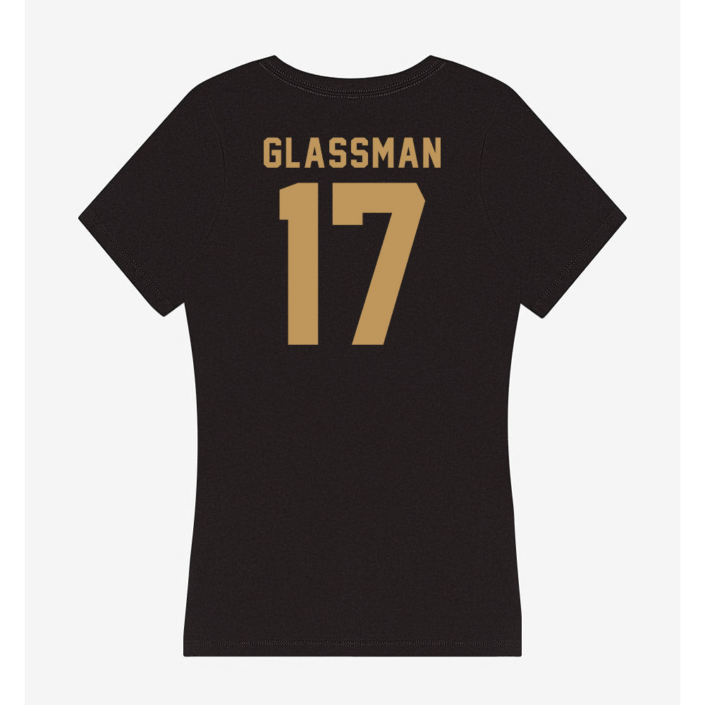 Oakland - NCAA Baseball : Ethan Glassman - Women's V-Neck T-Shirt-1