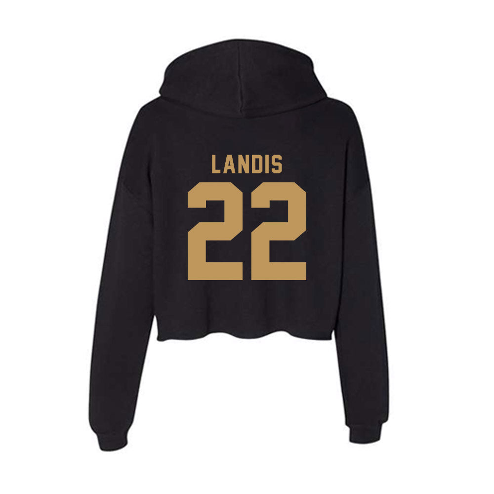 Oakland - NCAA Baseball : Andrew Landis - Women's Crop Fleece Hoodie-1