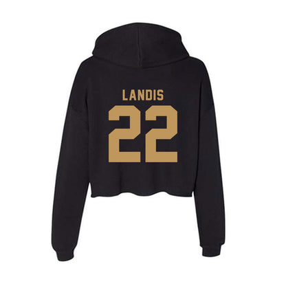 Oakland - NCAA Baseball : Andrew Landis - Women's Crop Fleece Hoodie-1