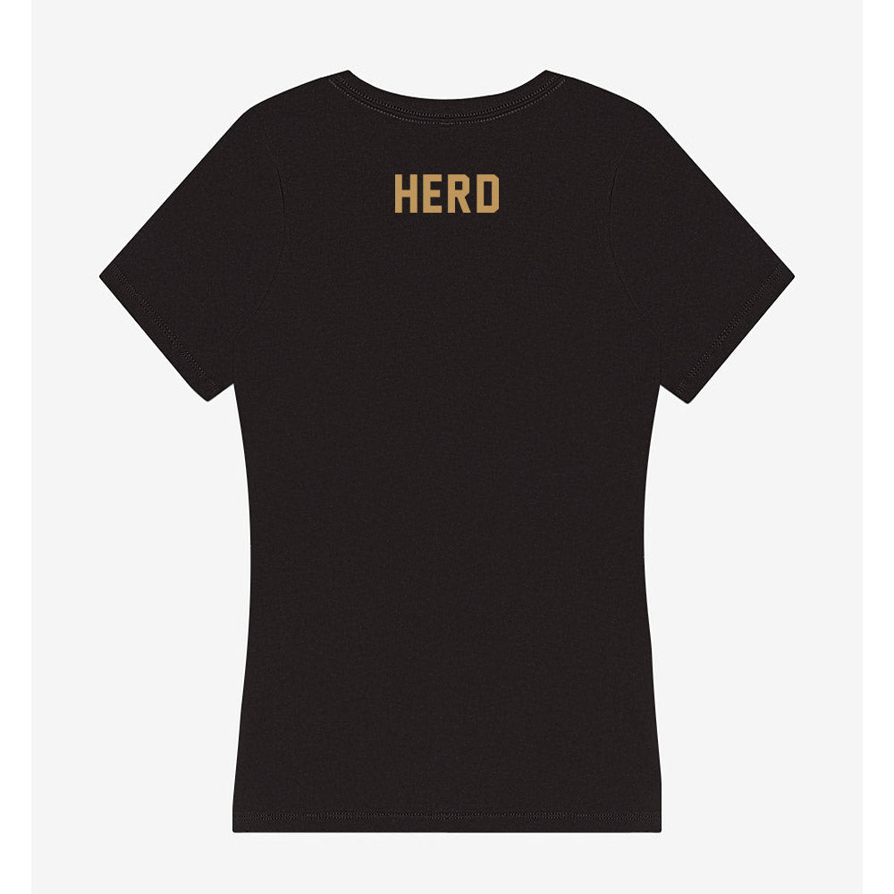 Oakland - NCAA Women's Track & Field : A'naia Herd - Women's V-Neck T-Shirt-1