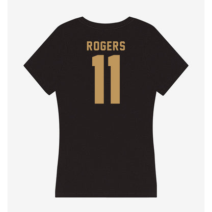 Oakland - NCAA Women's Basketball : Aalyssa Rogers - Women's V-Neck T-Shirt-1