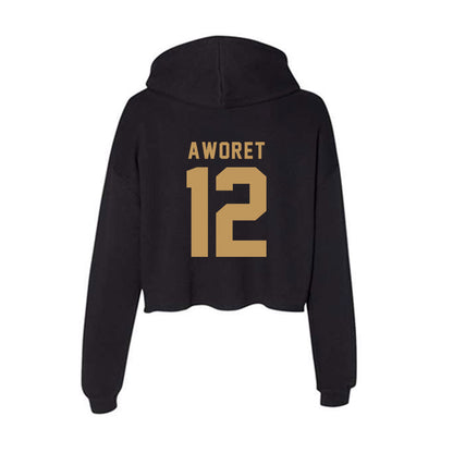 Oakland - NCAA Women's Basketball : Ilris Aworet - Women's Crop Fleece Hoodie-1