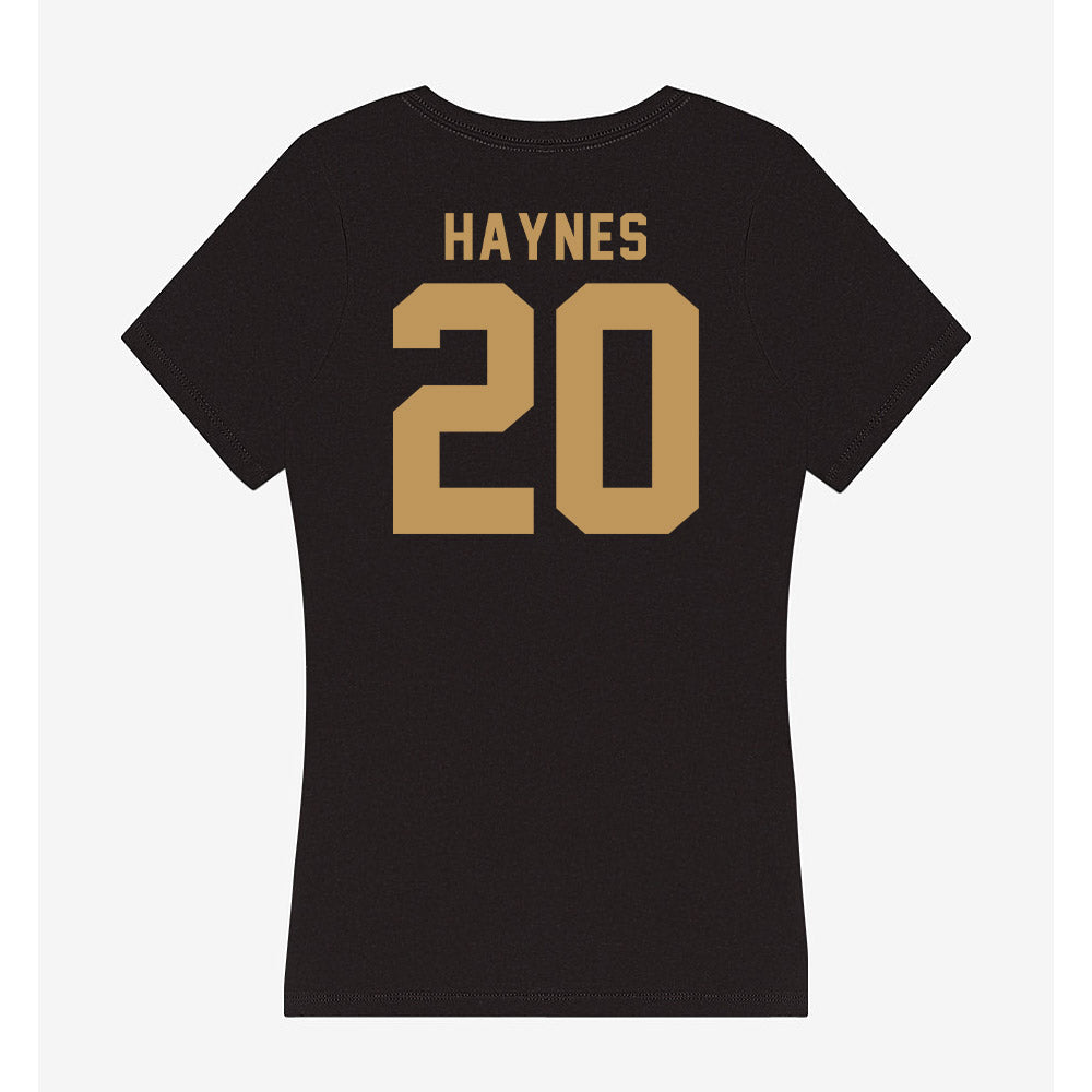 Oakland - NCAA Women's Soccer : Bella Haynes - Women's V-Neck T-Shirt-1