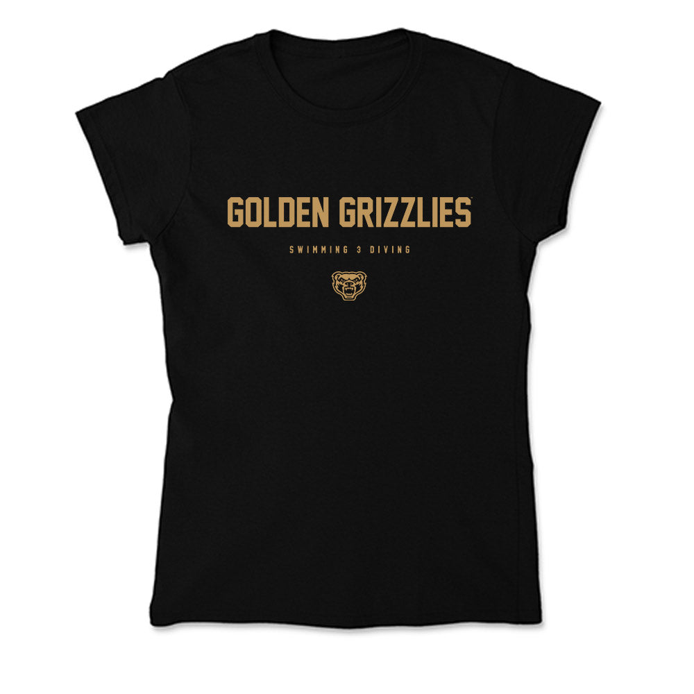 Oakland - NCAA Men's Swimming & Diving : Caleb Rohacs - Soft Style Women’s T-Shirt-0