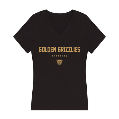Oakland - NCAA Baseball : Drew Delcollo - Women's V-Neck T-Shirt-0
