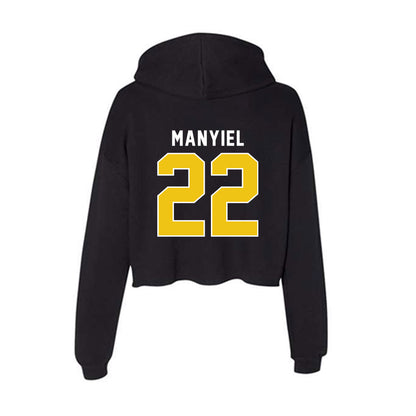 La Salle - NCAA Women's Basketball : Yar Manyiel - Women's Crop Fleece Hoodie-1