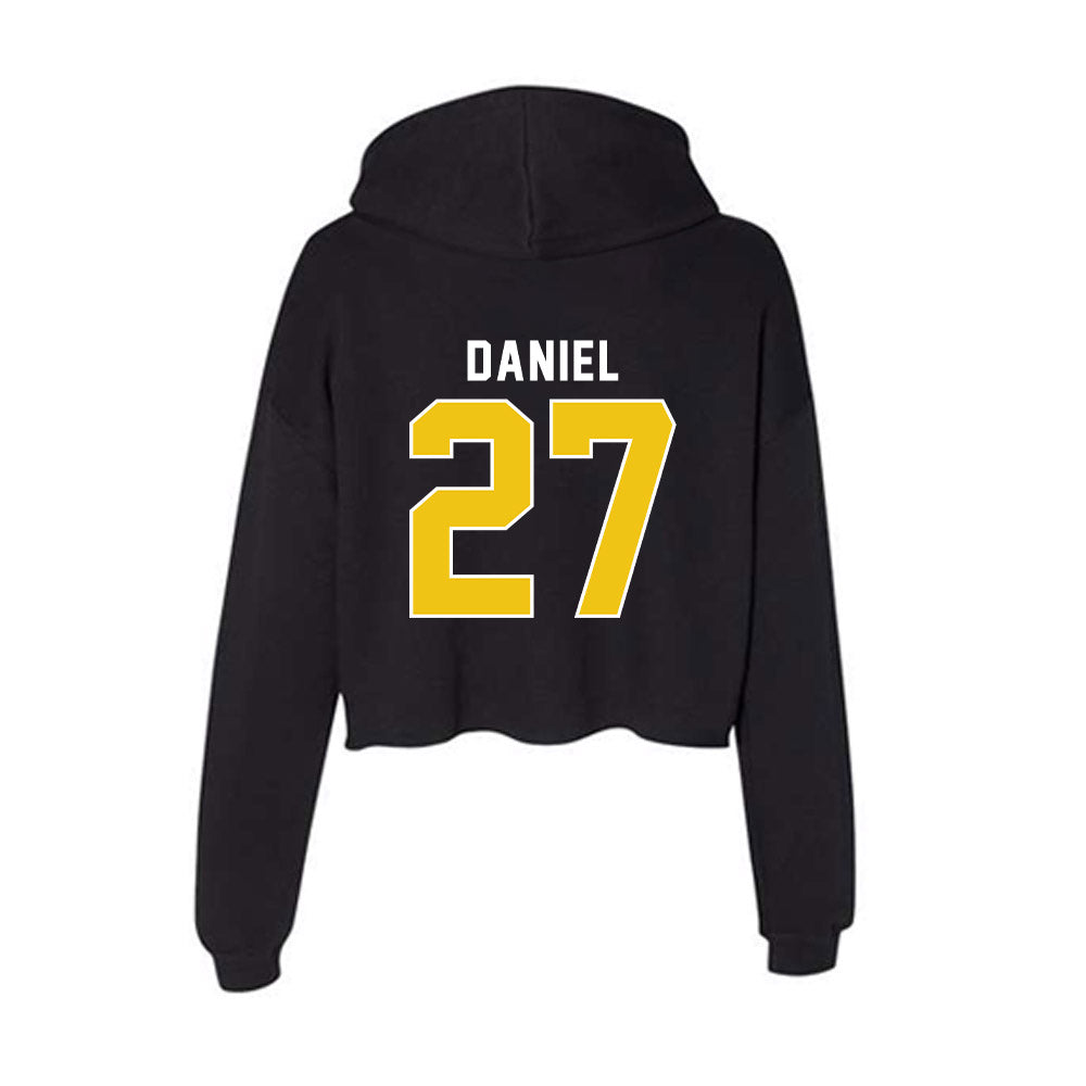 La Salle - NCAA Men's Basketball : Edwin Daniel - Women's Crop Fleece Hoodie-1