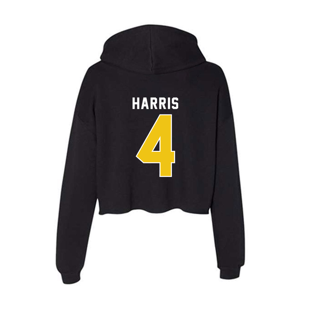 La Salle - NCAA Men's Basketball : Truth Harris - Women's Crop Fleece Hoodie-1