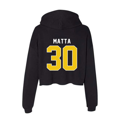 La Salle - NCAA Baseball : Luke Matta - Women's Crop Fleece Hoodie-1