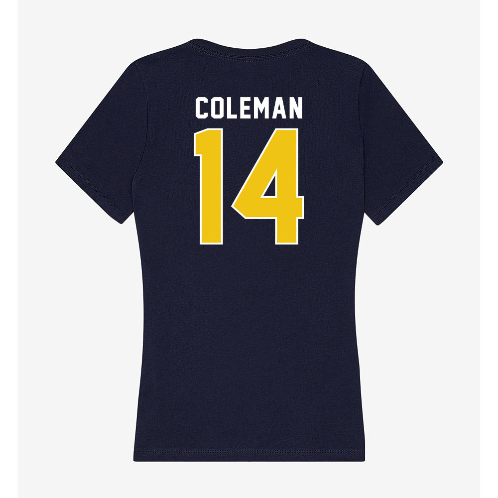 La Salle - NCAA Women's Basketball : Emilia Coleman - Women's V-Neck T-Shirt-1