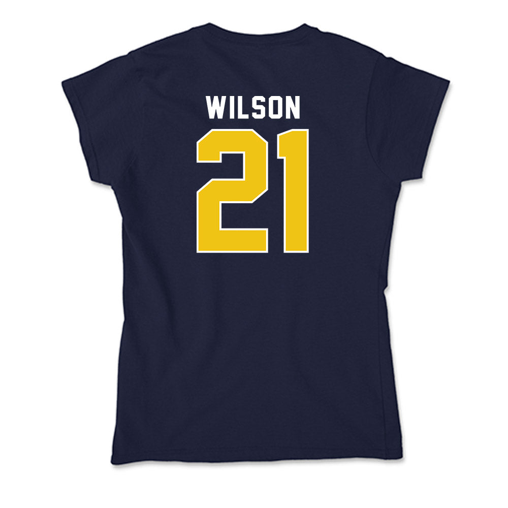 La Salle - NCAA Acrobatics & Tumbling : Janiya Wilson - Soft Style Women’s T-Shirt-1