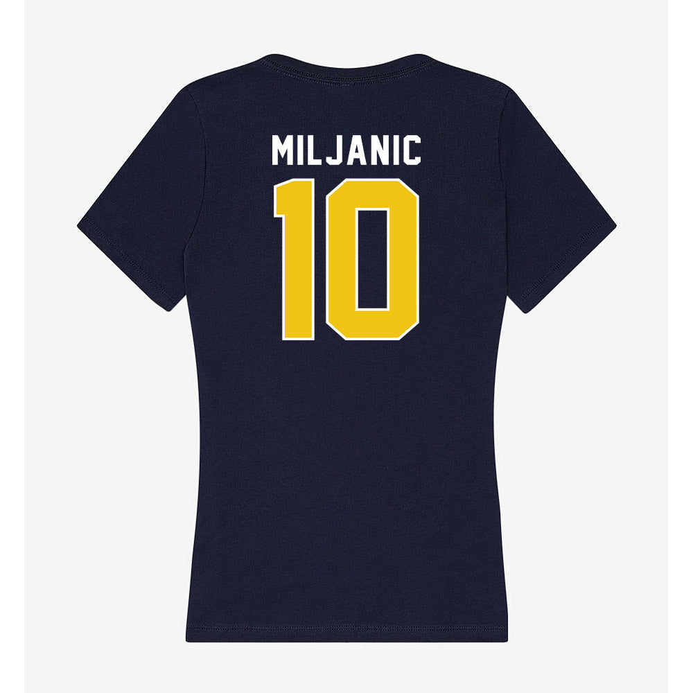 La Salle - NCAA Women's Basketball : Ivona Miljanic - Women's V-Neck T-Shirt-1