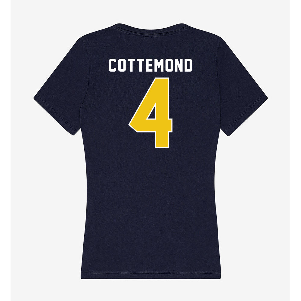 La Salle - NCAA Acrobatics & Tumbling : Makynna Cottemond - Women's V-Neck T-Shirt-1