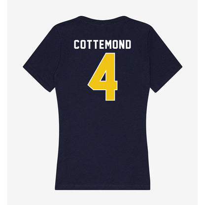 La Salle - NCAA Acrobatics & Tumbling : Makynna Cottemond - Women's V-Neck T-Shirt-1