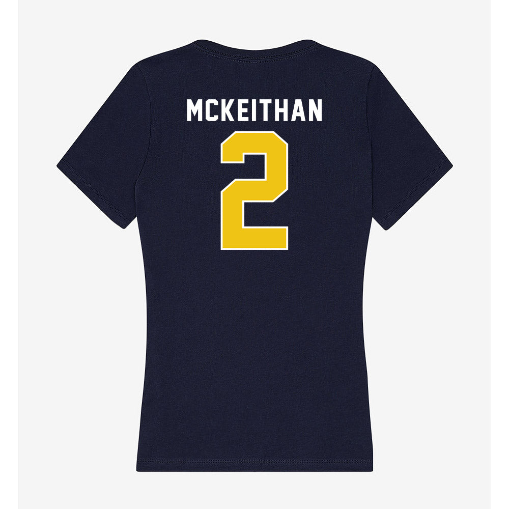 La Salle - NCAA Men's Basketball : Corey McKeithan - Women's V-Neck T-Shirt-1