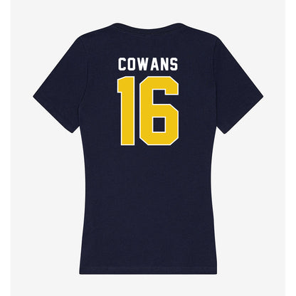 La Salle - NCAA Acrobatics & Tumbling : A'zya Cowans - Women's V-Neck T-Shirt-1