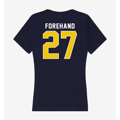 La Salle - NCAA Men's Soccer : Zach Forehand - Women's V-Neck T-Shirt-1
