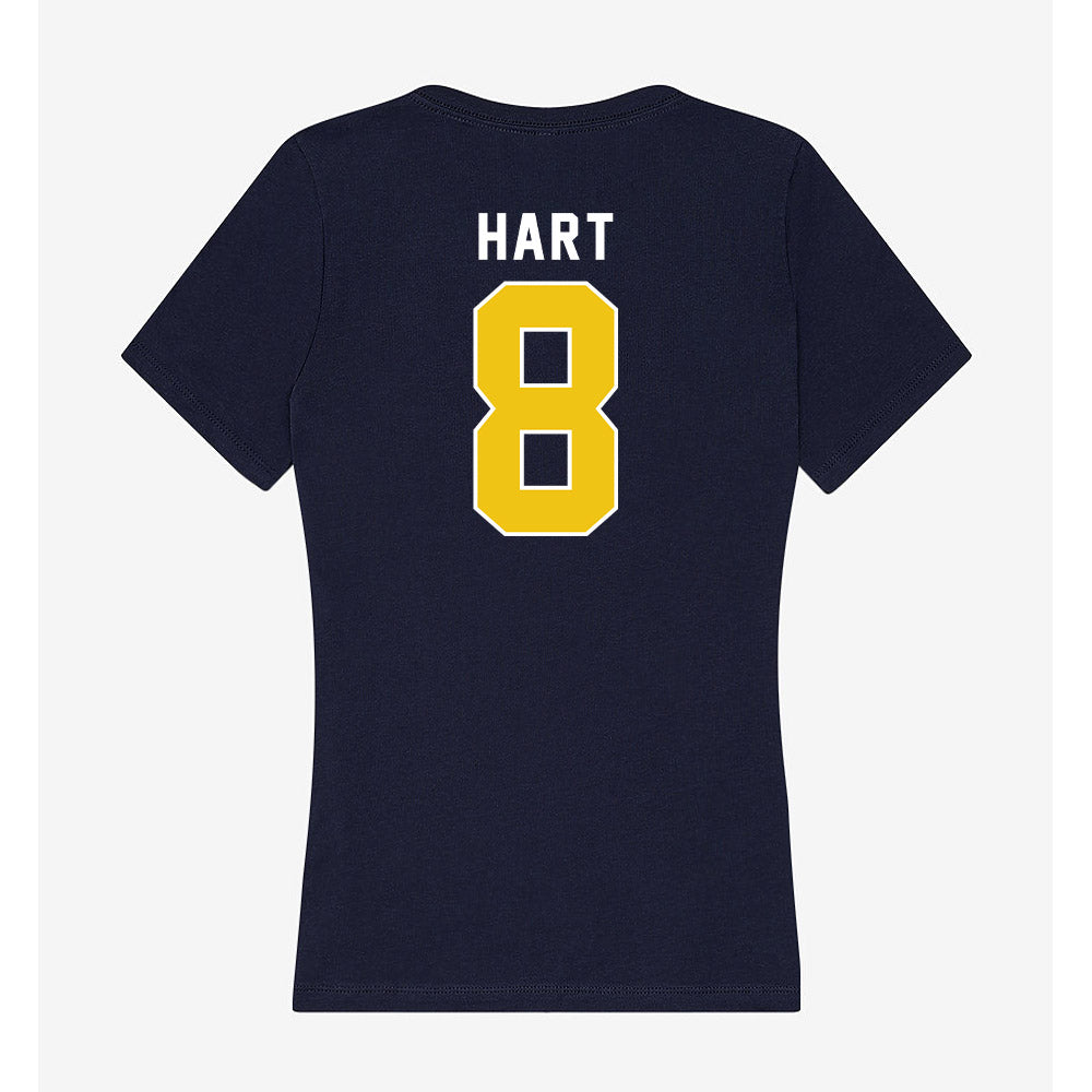 La Salle - NCAA Men's Basketball : Nas Hart - Women's V-Neck T-Shirt-1