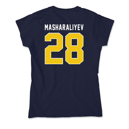 La Salle - NCAA Men's Basketball : Arlan Masharaliyev - Soft Style Women’s T-Shirt-1