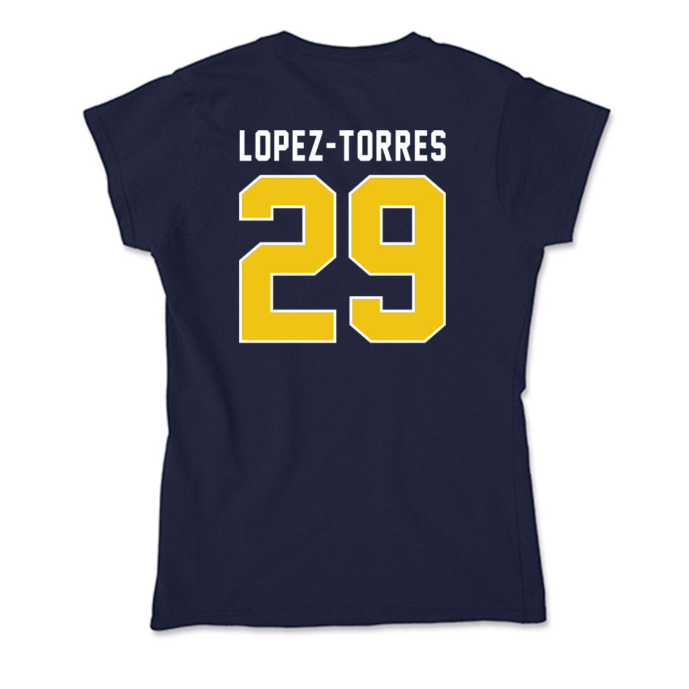 La Salle - NCAA Acrobatics & Tumbling : Mykaylah Lopez-Torres - Soft Style Women’s T-Shirt-1
