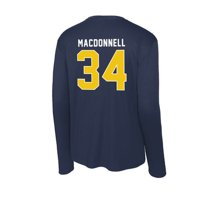 La Salle - NCAA Baseball : Owen MacDonnell - Activewear Long Sleeve T-Shirt-1