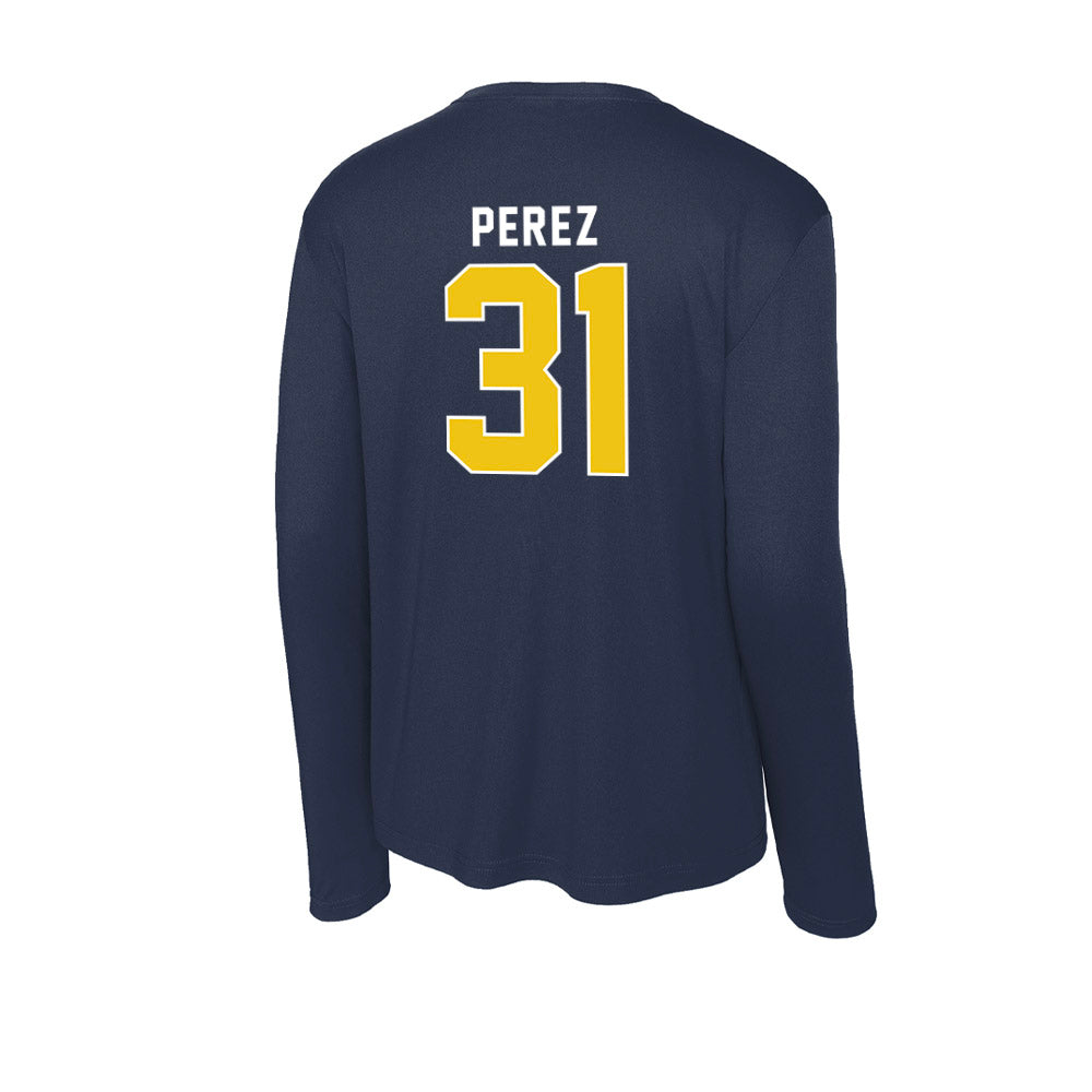 La Salle - NCAA Baseball : Sebastian Perez - Activewear Long Sleeve T-Shirt-1