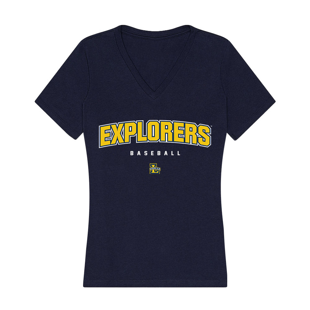 La Salle - NCAA Baseball : Jackson Peper - Women's V-Neck T-Shirt-0