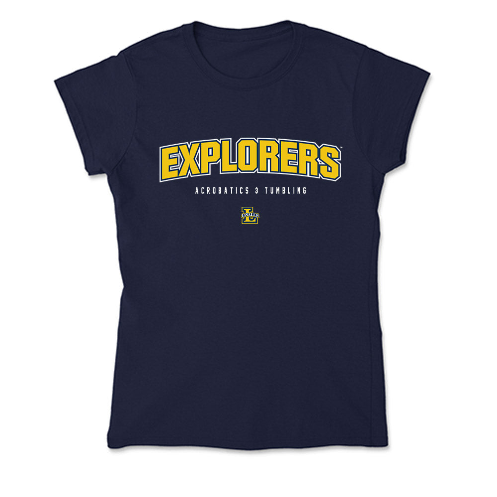 La Salle - NCAA Acrobatics & Tumbling : Julia Gaetano - Soft Style Women’s T-Shirt-0