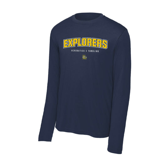 La Salle - NCAA Acrobatics & Tumbling : Jane Batista - Activewear Long Sleeve T-Shirt-0