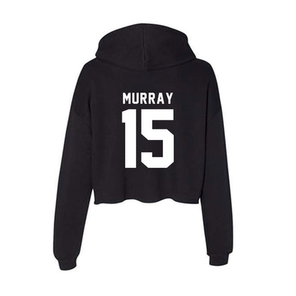 Siena - NCAA Men's Basketball : Danny Murray - Women's Crop Fleece Hooded Sweatshirt-1