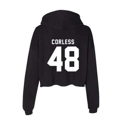 Siena - NCAA Men's Lacrosse : Brody Corless - Women's Crop Fleece Hoodie-1