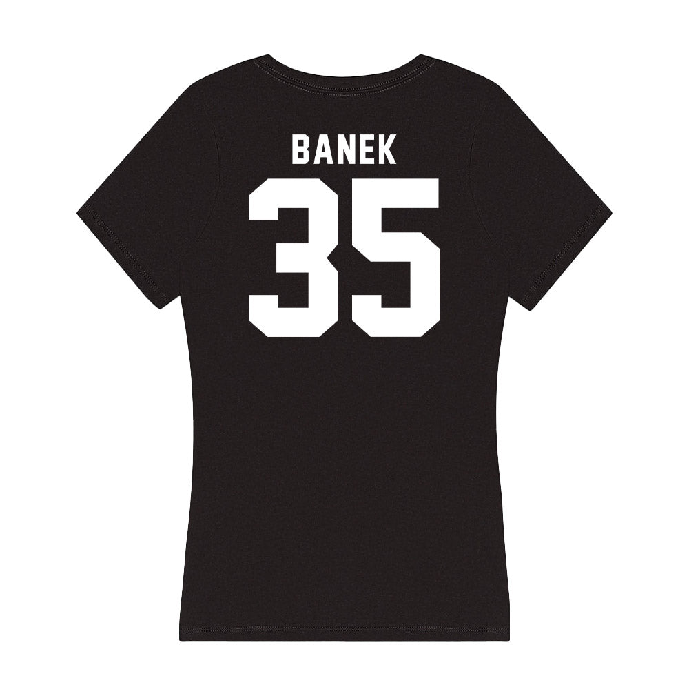 Siena - NCAA Men's Lacrosse : Logan Banek - Women's V-Neck T-Shirt-1