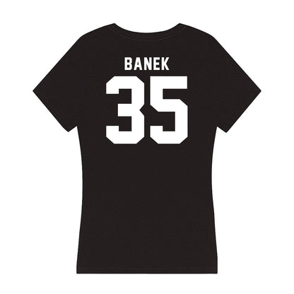 Siena - NCAA Men's Lacrosse : Logan Banek - Women's V-Neck T-Shirt-1