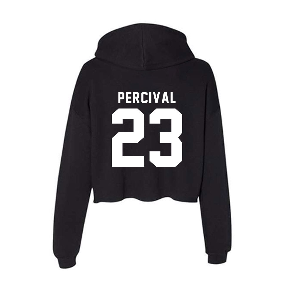 Siena - NCAA Baseball : Louis Percival - Women's Crop Fleece Hoodie-1