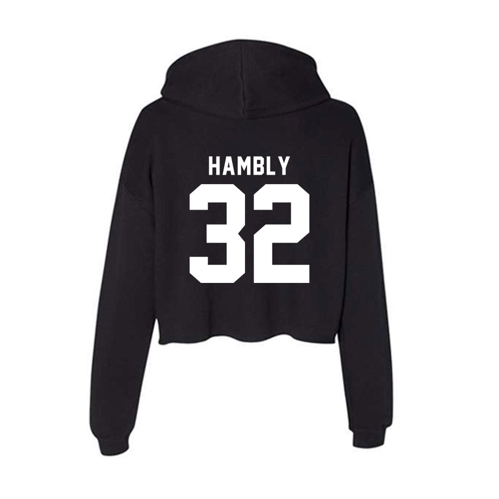 Siena - NCAA Baseball : Cole Hambly - Women's Crop Fleece Hoodie-1