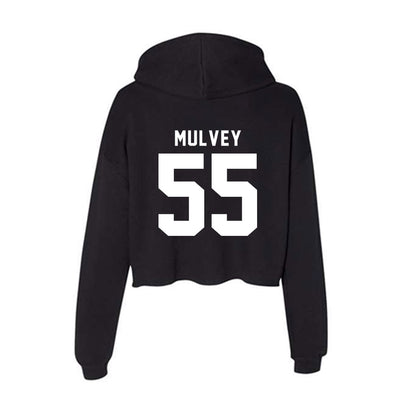 Siena - NCAA Men's Basketball : Riley Mulvey - Women's Crop Fleece Hooded Sweatshirt-1