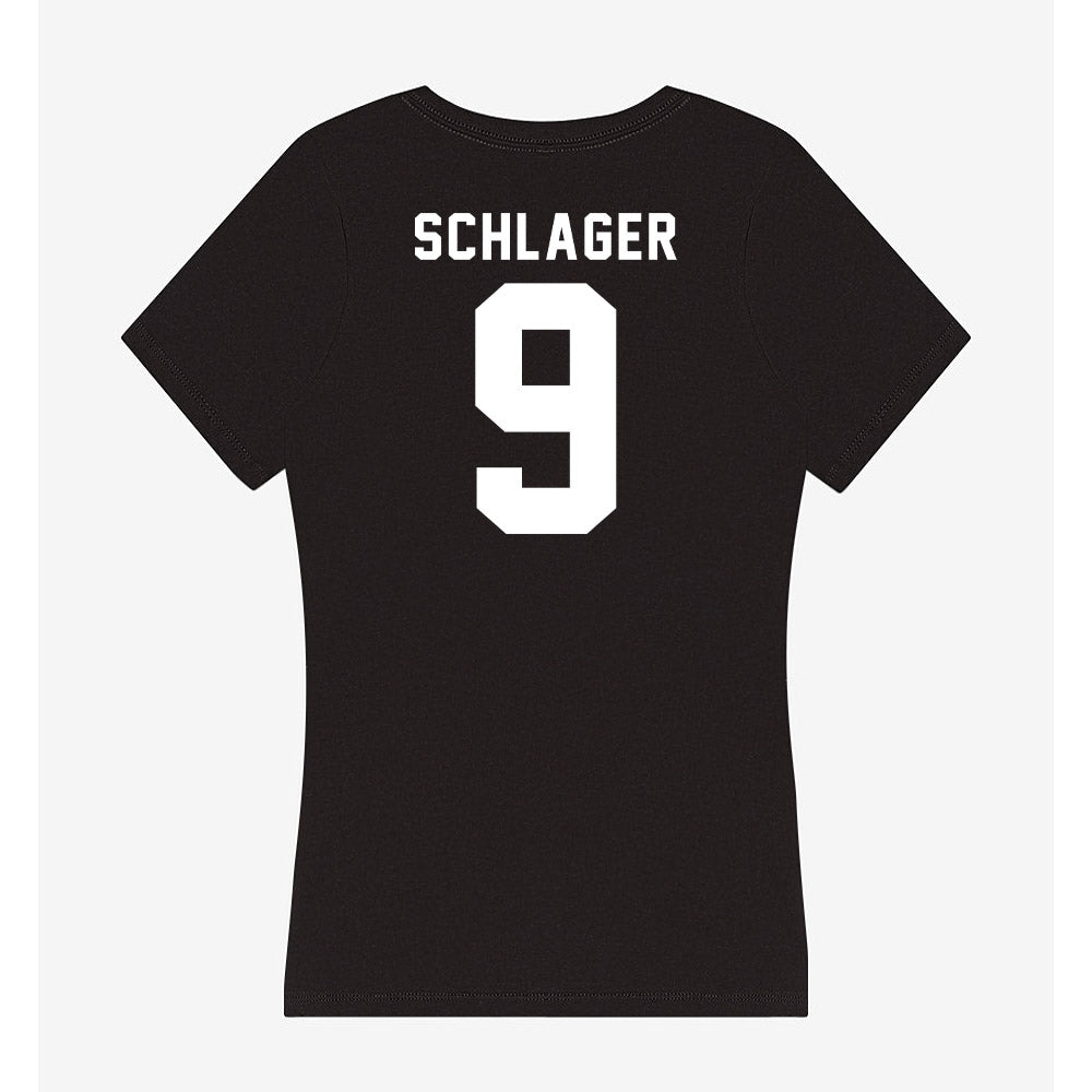 Siena - NCAA Men's Basketball : Owen Schlager - Women's V-Neck T-Shirt-1