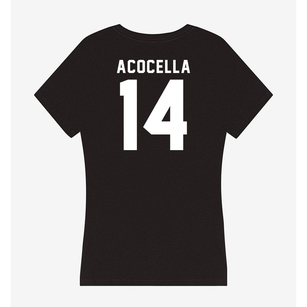 Siena - NCAA Men's Soccer : Nico Acocella - Women's V-Neck T-Shirt-1