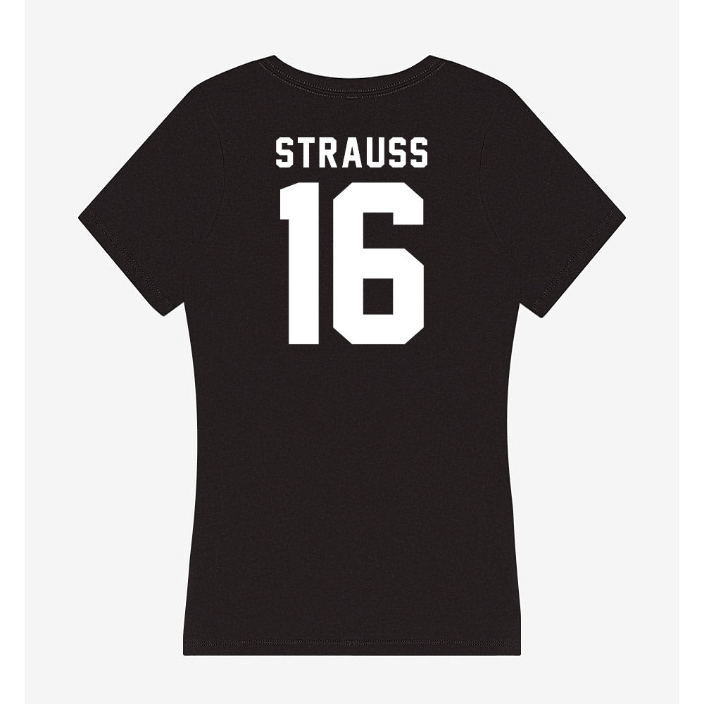 Siena - NCAA Softball : Jordan Strauss - Women's V-Neck T-Shirt-1