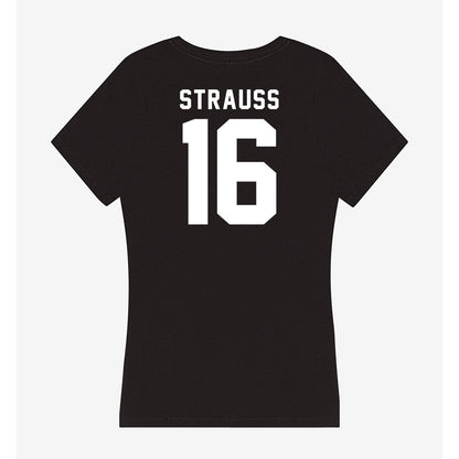 Siena - NCAA Softball : Jordan Strauss - Women's V-Neck T-Shirt-1