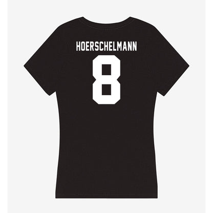 Siena - NCAA Men's Lacrosse : Hans Hoerschelmann - Women's V-Neck T-Shirt-1