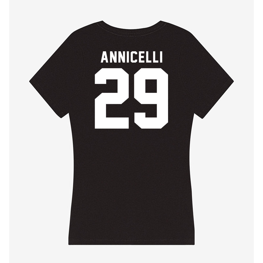 Siena - NCAA Men's Lacrosse : Doug Annicelli - Women's V-Neck T-Shirt-1