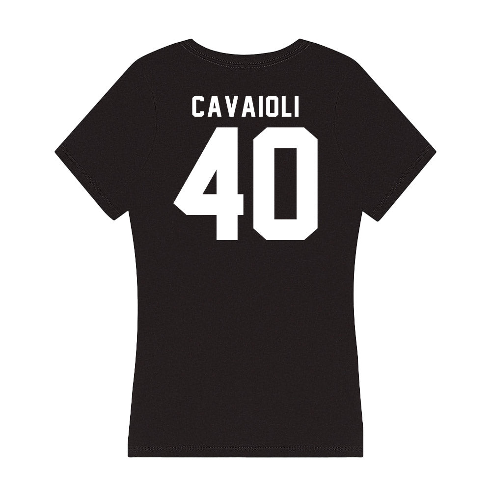 Siena - NCAA Men's Lacrosse : Jack Cavaioli - Women's V-Neck T-Shirt-1