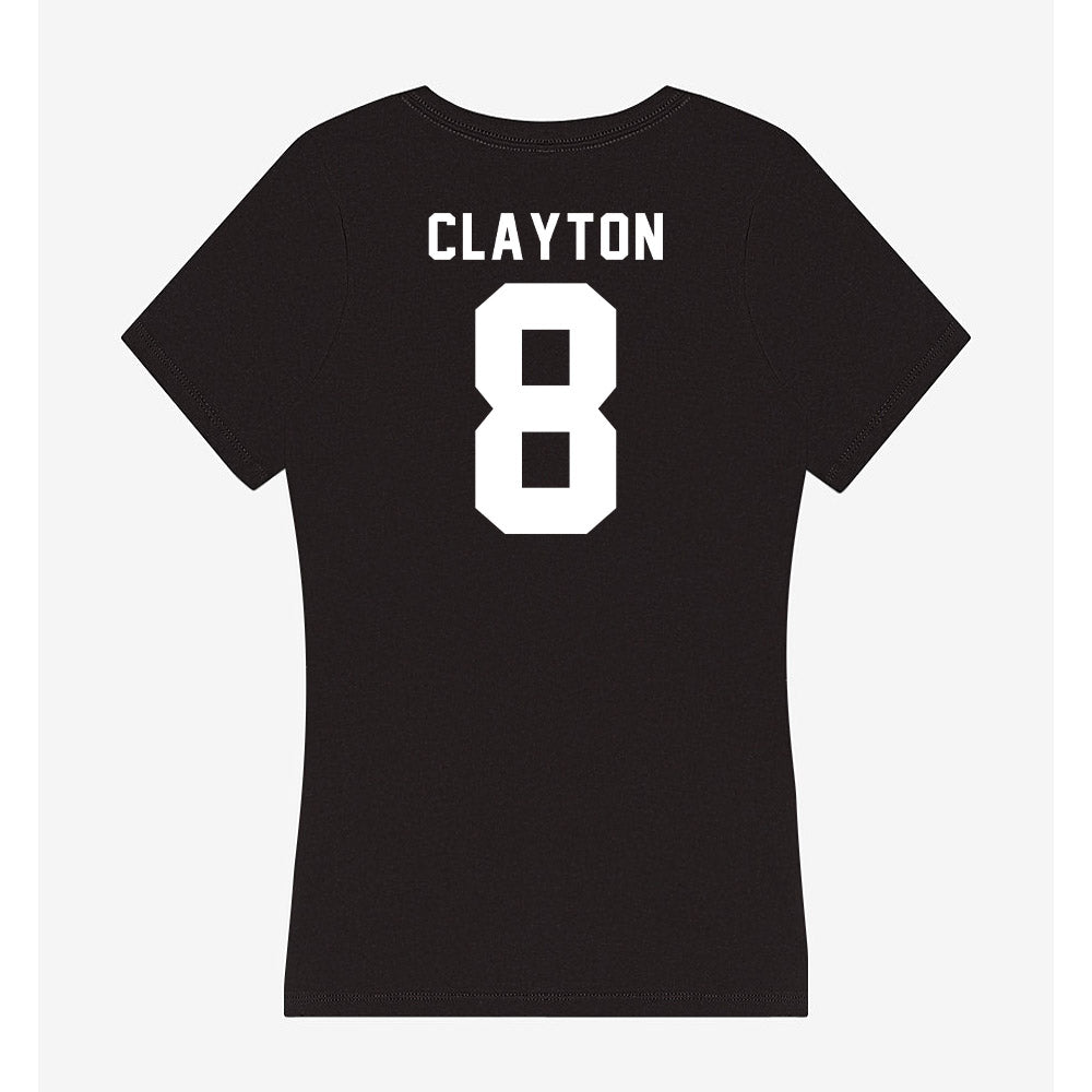 Siena - NCAA Men's Basketball : Mosi Clayton - Women's V-Neck T-Shirt-1