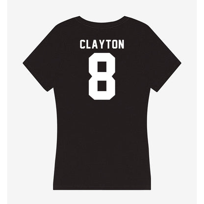 Siena - NCAA Men's Basketball : Mosi Clayton - Women's V-Neck T-Shirt-1