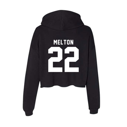 Siena - NCAA Softball : Lauren Melton - Women's Crop Fleece Hoodie-1