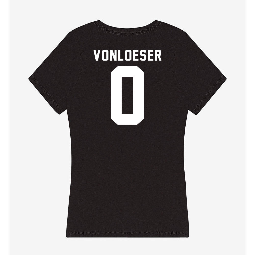 Siena - NCAA Women's Soccer : Addison VonLoeser - Women's V-Neck T-Shirt-1